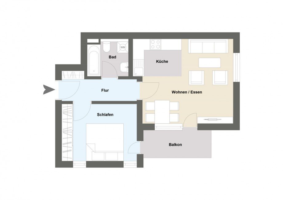 1. OG Etagenwohnung Tettnang