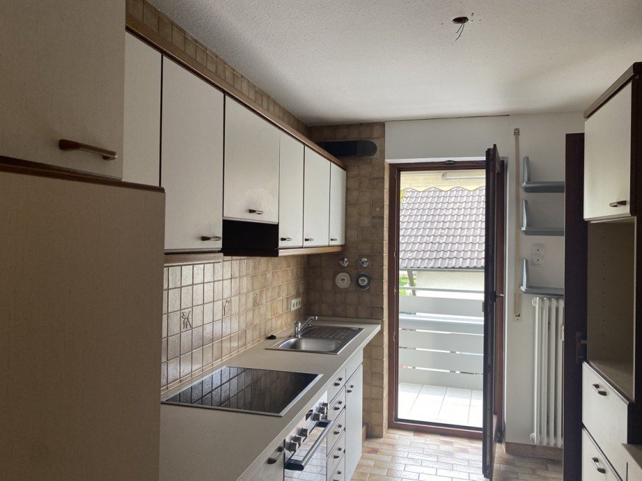 K�che mit Zugang zum Balkon Etagenwohnung Nonnenhorn