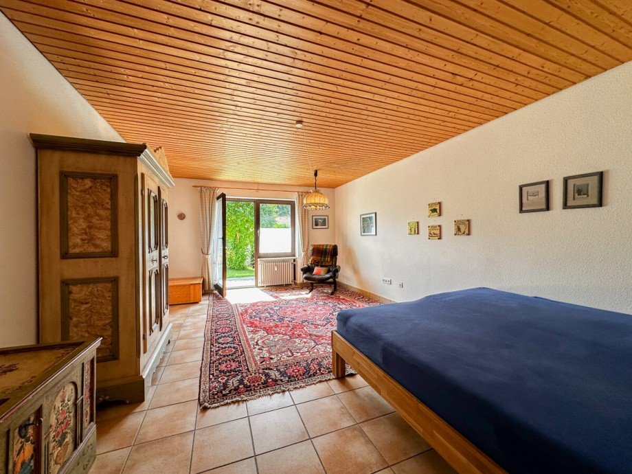 Schlaf und Wohnzimmer Erdgeschosswohnung Oberstaufen / Steibis