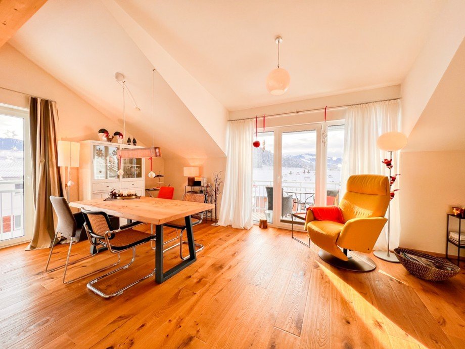 Wohnbereich Dachgeschosswohnung Oberstaufen / Kalzhofen