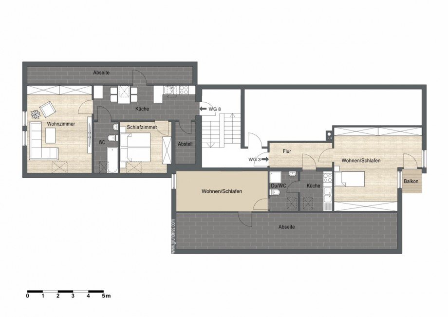 Wohnung 3 Dachgeschosswohnung Oberstaufen