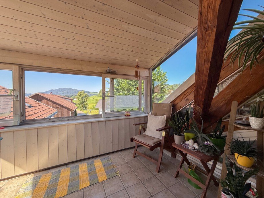 Loggia Dachgeschosswohnung Scheidegg / Lindenau