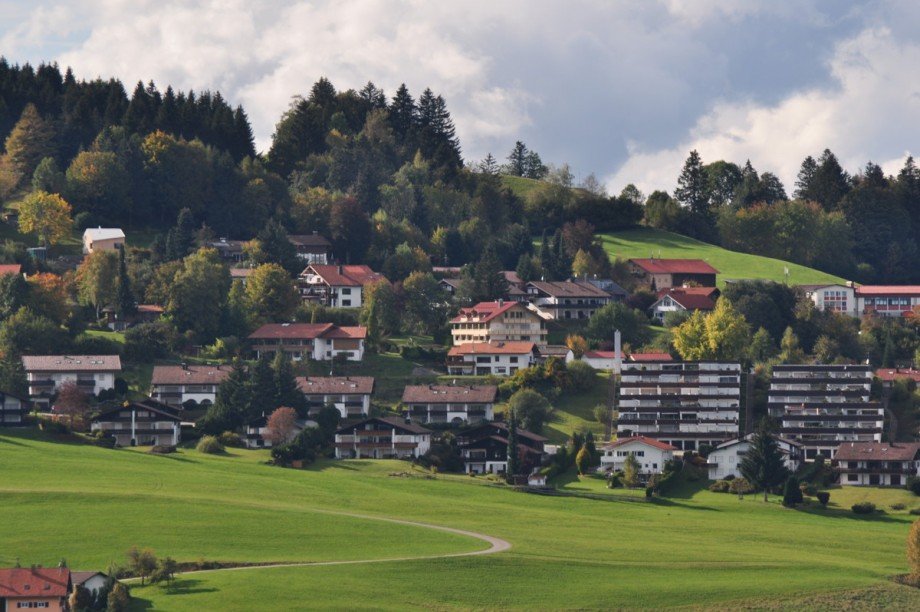 Blick auf Oberreute Penthousewohnung Oberreute