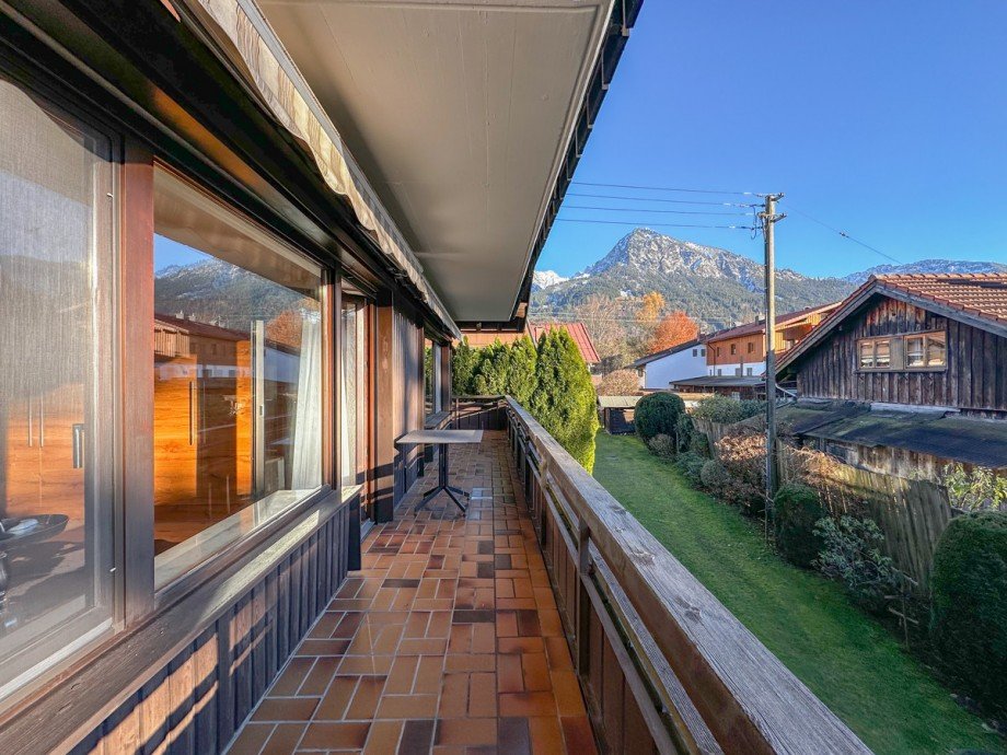 S�d-Balkon Etagenwohnung Fischen im Allg�u / Langenwang
