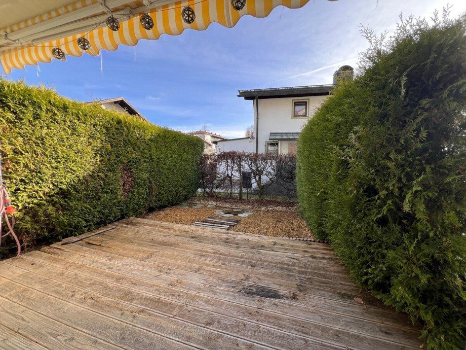 Terrasse Garten Maisonettewohnung Oberstaufen