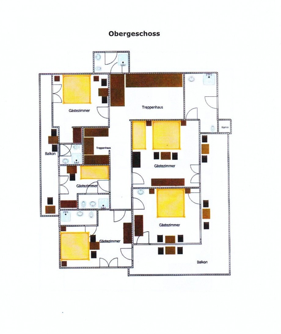 Grundriss OG Mehrfamilienhaus Oberstdorf / Tiefenbach bei Oberstdorf