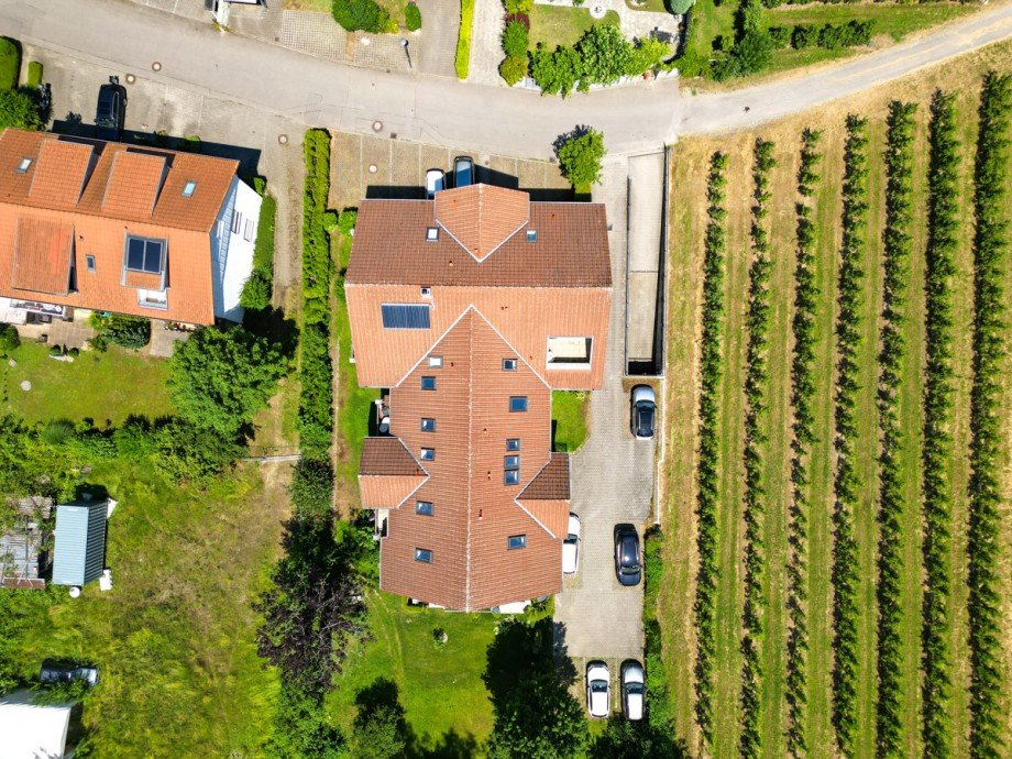 Vogelperspektive Dachgeschosswohnung Wasserburg (Bodensee)