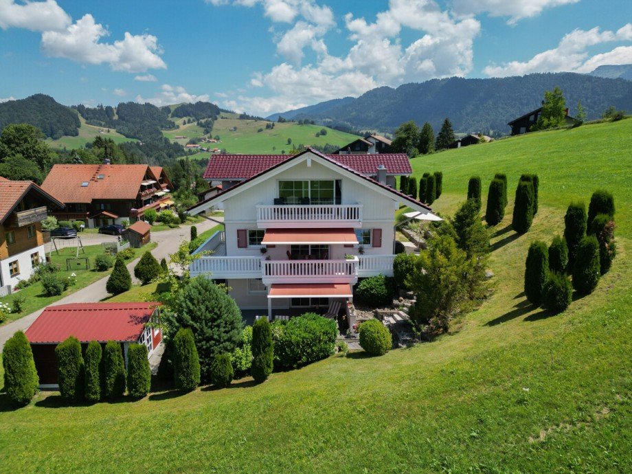 Objektansicht S�d-Westen Einfamilienhaus Oberstaufen / Steibis
