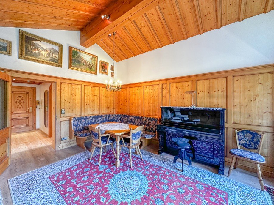 Wohnzimmer Dachgeschosswohnung Oberstaufen