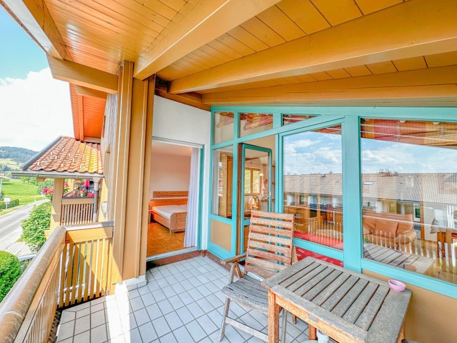 West-Balkon Dachgeschosswohnung Oberstaufen