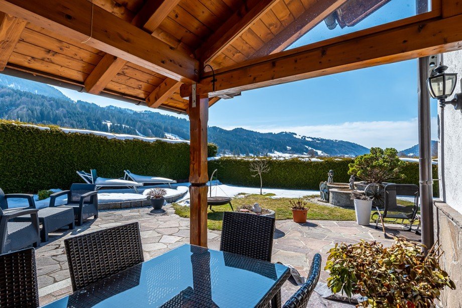 �berdachte Terrasse Einfamilienhaus Oberstaufen