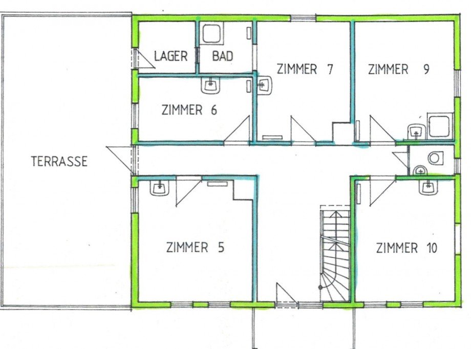 Grundriss 1. OG Einfamilienhaus Oberstaufen