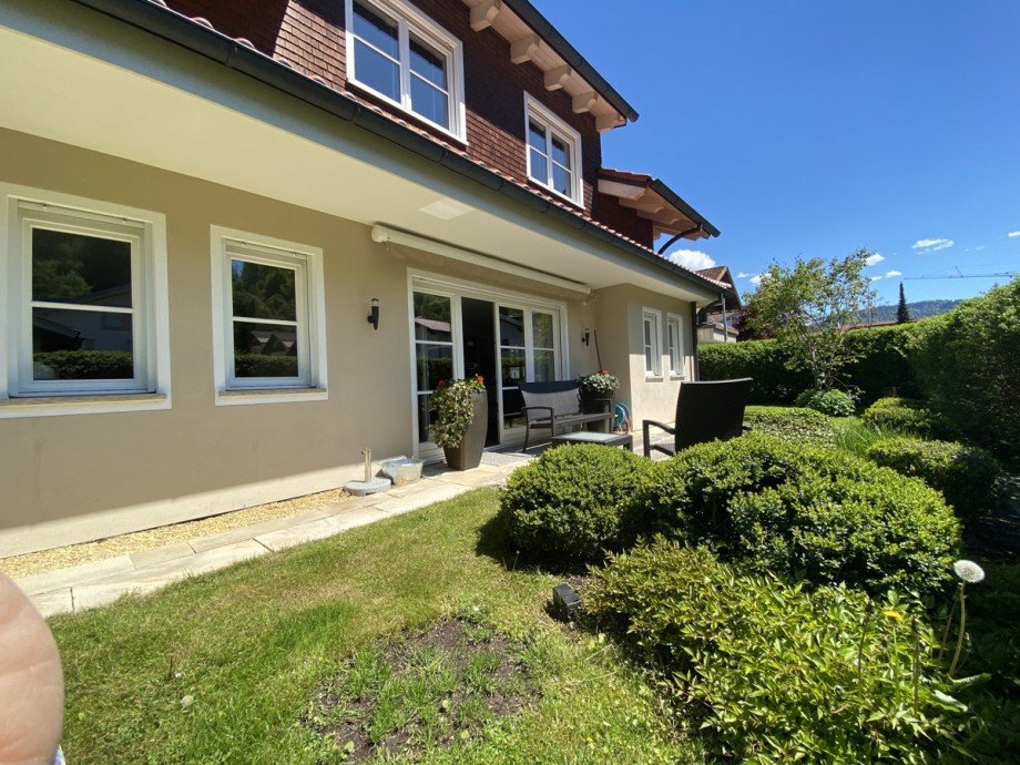 Garten / Westseite Einfamilienhaus Oberstaufen