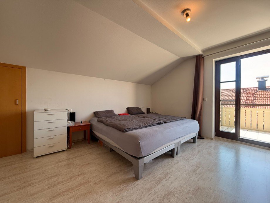 Schlafzimmer Dachgeschosswohnung Oberstaufen-Steibis