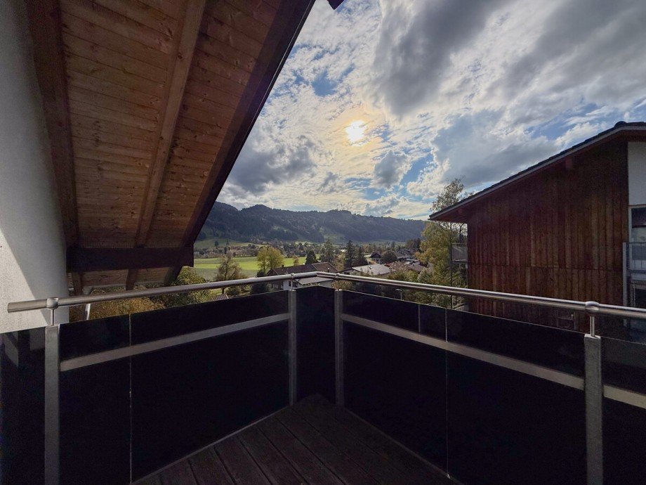 Balkon West Dachgeschosswohnung Oberstaufen / Wiedemannsdorf
