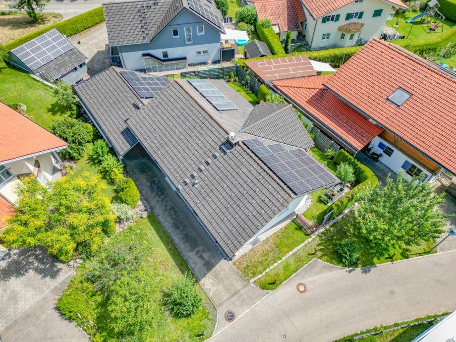 Vogelperspektive Einfamilienhaus Immenstadt im Allg�u / Rauhenzell