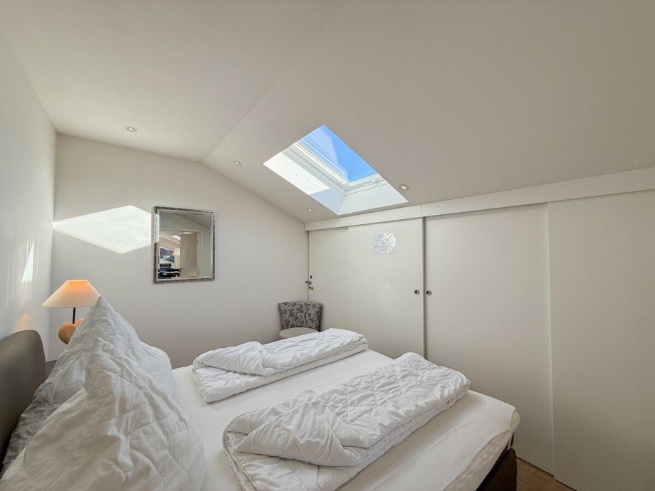 Schlafzimmer Dachgeschosswohnung Oberstaufen / Wiedemannsdorf