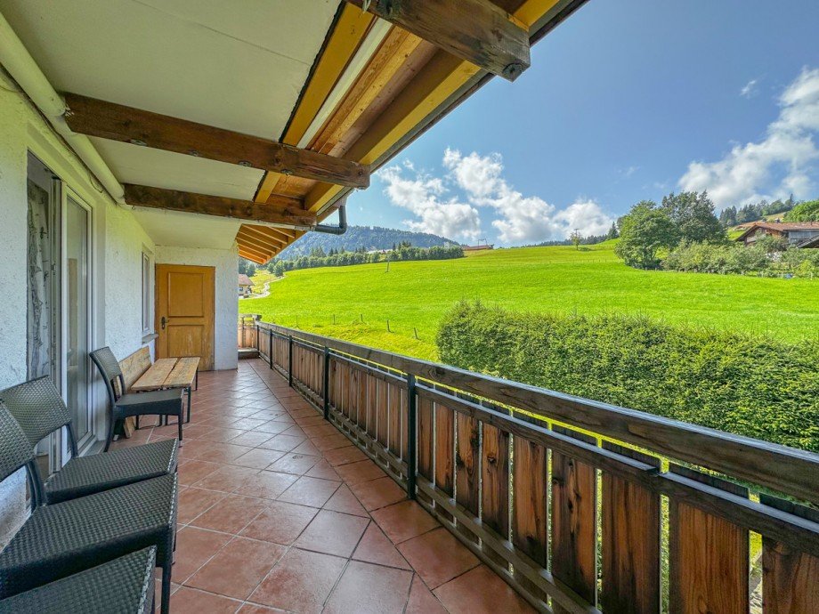 Balkon ( Westseite ) Etagenwohnung Oberstaufen / Steibis