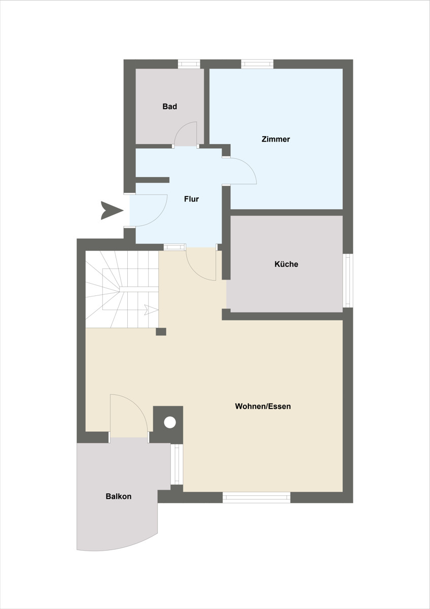 1. Wohn-Ebene Maisonettewohnung Wei�ensberg