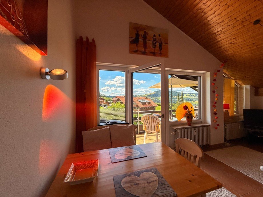 Wohn-Esszimmer Etagenwohnung Oberstaufen / Steibis