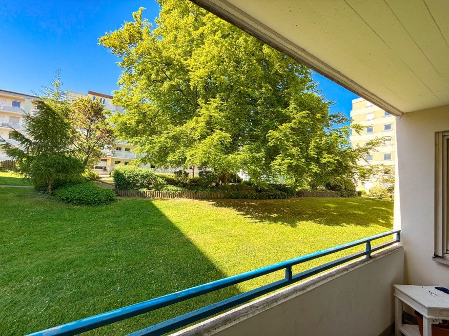 Ausblick Balkon Erdgeschosswohnung Lindau (Bodensee) / Aeschach