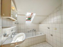 Badezimmer OG Alpine Wohntr�ume:
 Gem�tliche 2-Zimmer-Maisonettewohnung 
in Simmerberg im Allg�u