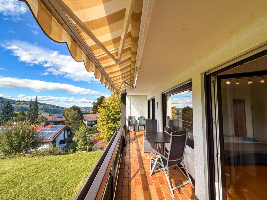 Balkon West Etagenwohnung Oberstaufen / Steibis