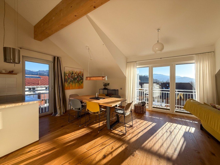 Wohn-Esszimmer Dachgeschosswohnung Oberstaufen / Kalzhofen