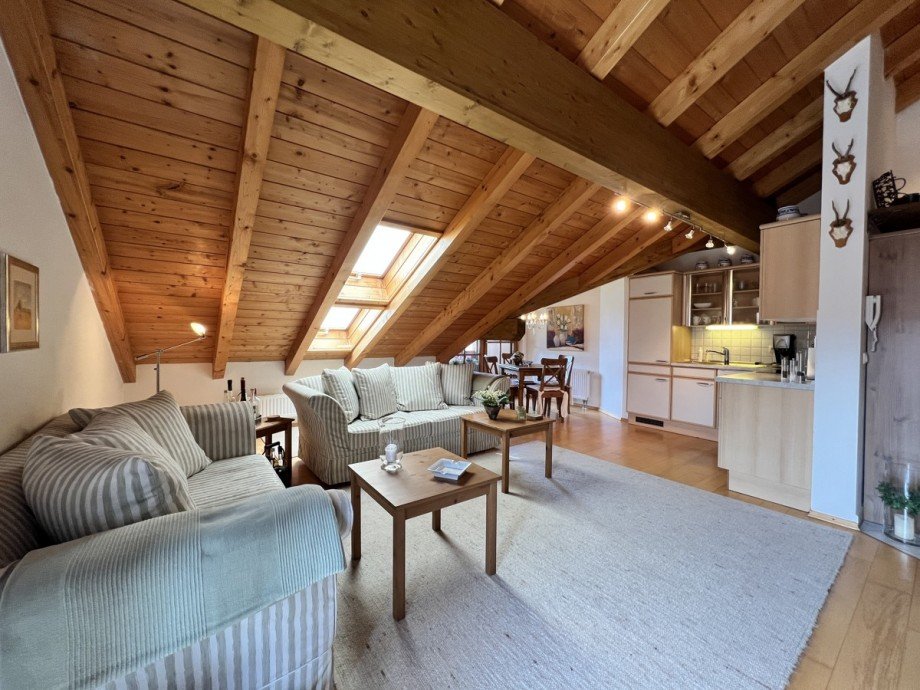 Wohnbereich Dachgeschosswohnung Oberstaufen