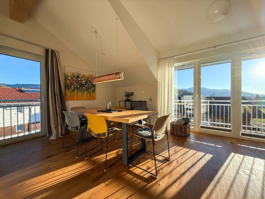 Wohn-Esszimmer Dachgeschosswohnung Oberstaufen / Kalzhofen