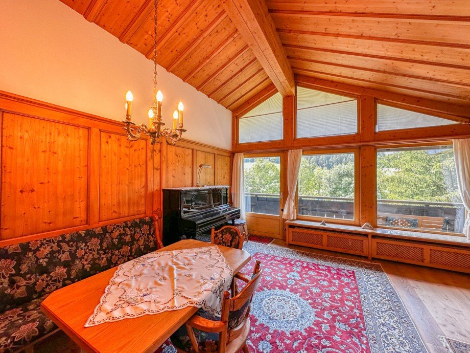 Wohnzimmer Dachgeschosswohnung Oberstaufen