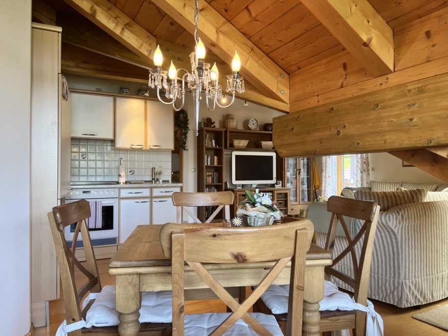 Essbereich Dachgeschosswohnung Oberstaufen
