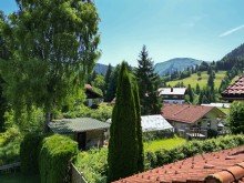 Ausblick Hochgrat Hochgrat vor Augen: 
 2-Zimmer Ferienapartment mit Logenplatz
  in Steibis im Allg�u