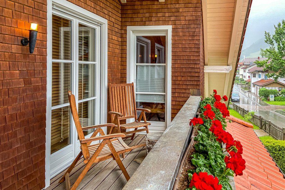 Balkon S�dseite Einfamilienhaus Oberstaufen