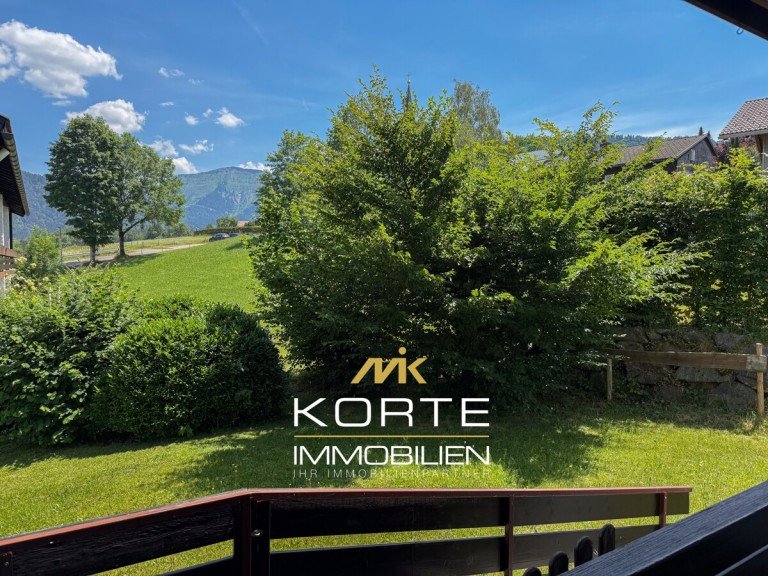 Ausblick Oberstaufen / Steibis Etagenwohnung Bergblick, Sauna und fertiges Vermietungskonzept - exklusive Wohnung in Steibis im Allg�u
