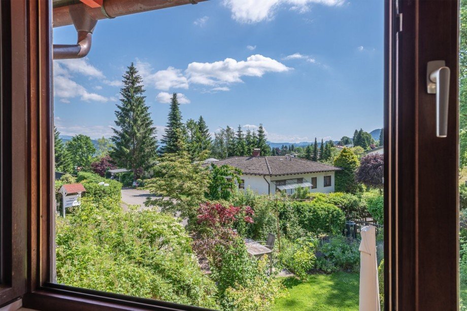Ausblick vom Wohnbereich Erdgeschosswohnung Scheidegg
