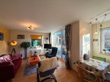 Wohn-Essbereich Wohnen mit Hochgratblick - charmante 3-Zimmer-Wohnung mit Garage in Oberstaufen-Wei�ach