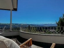 Ausblick Exklusive Villa mit Bergpanorama und Innenpool 
 in Scheidegg / Lindenau im Allg�u
