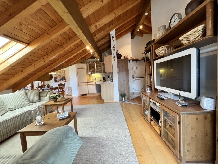 Wohnbereich Dachgeschosswohnung Oberstaufen