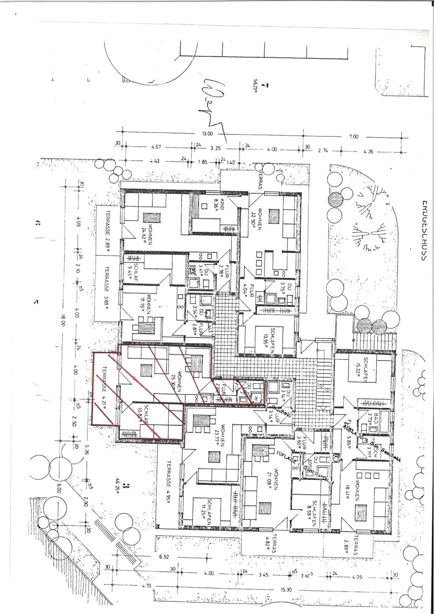 Grundriss EG Erdgeschosswohnung Oberstaufen - Weissach