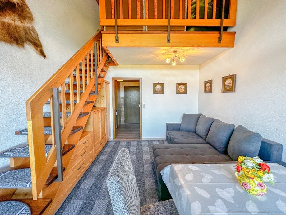 Wohn/ Essbereich Maisonettewohnung Oberstaufen / Steibis