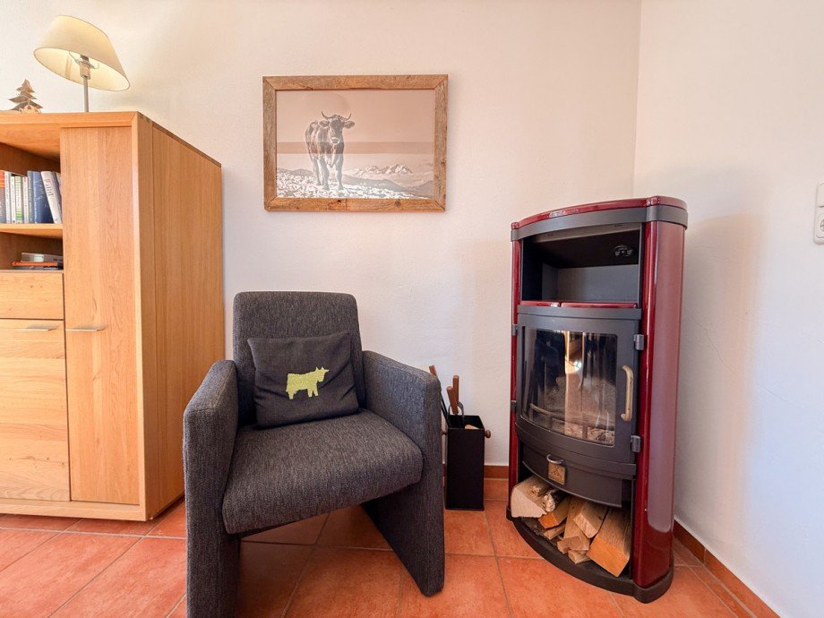 Kaminofen Dachgeschosswohnung Oberstaufen / Steibis
