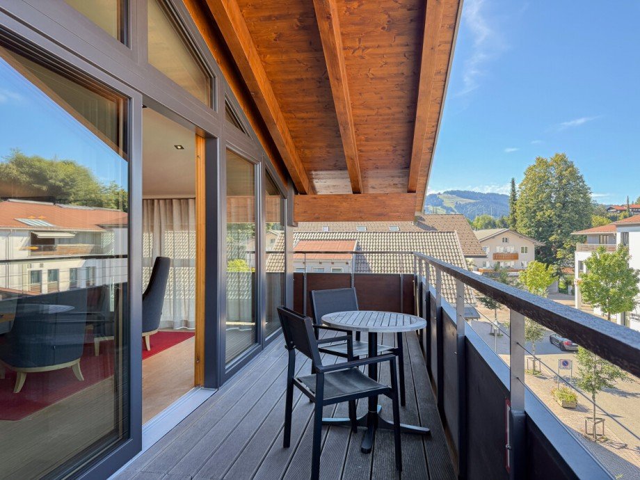 Balkon Dachgeschosswohnung Oberstaufen