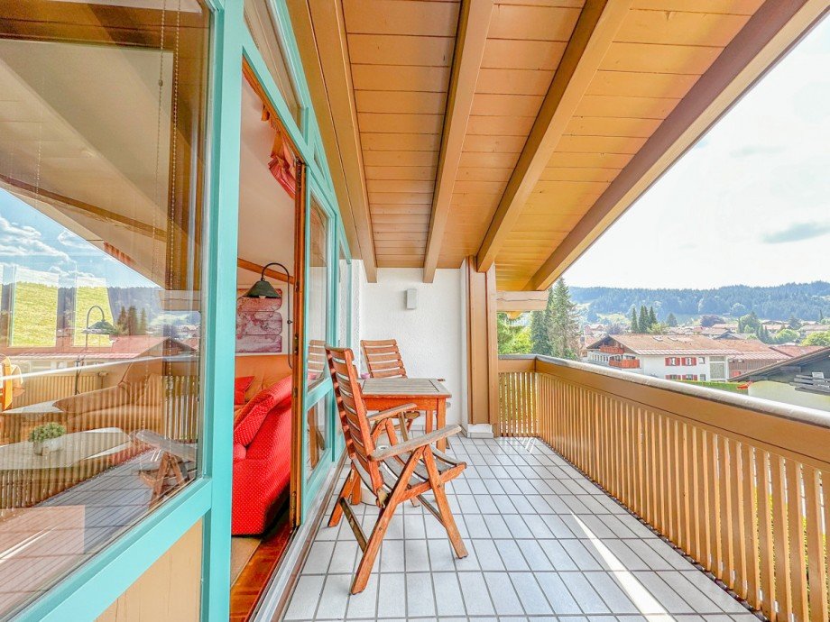 West-Balkon Dachgeschosswohnung Oberstaufen