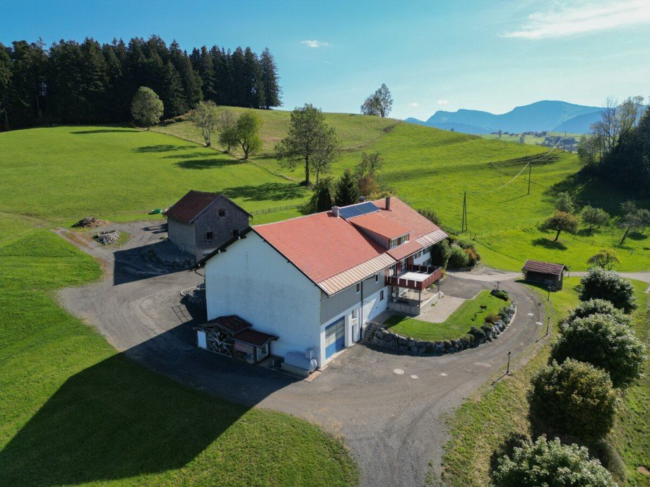 Nord-West Ansicht Bauernhaus Oberstaufen