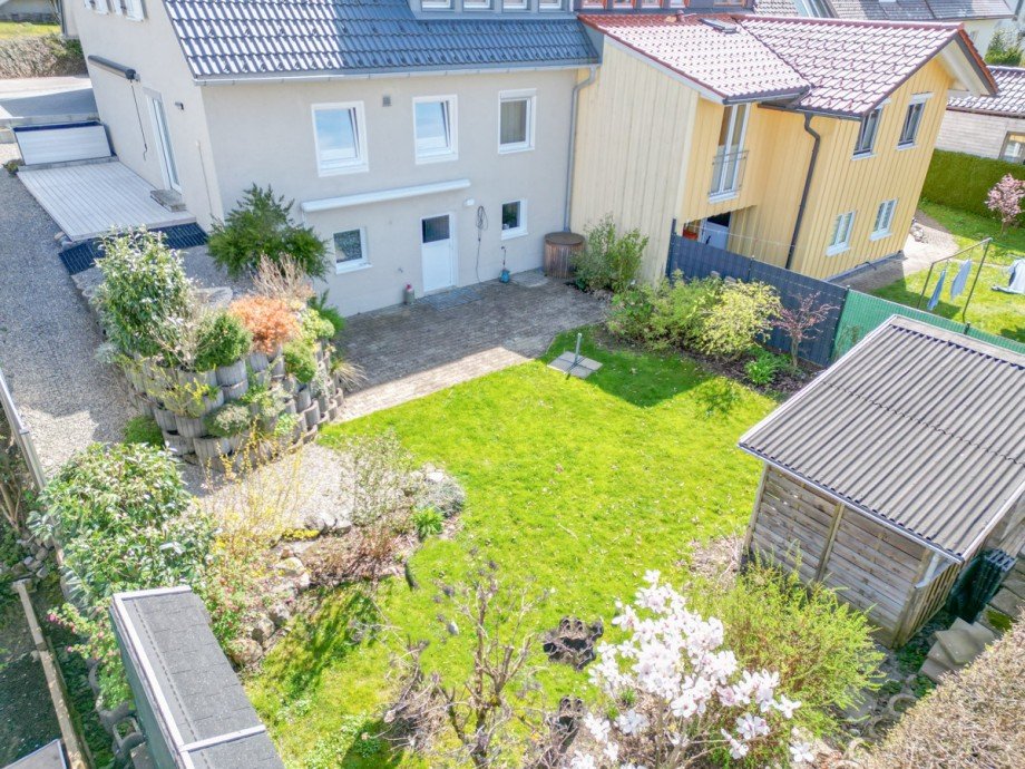 Garten Doppelhaush�lfte Lindenberg im Allg�u