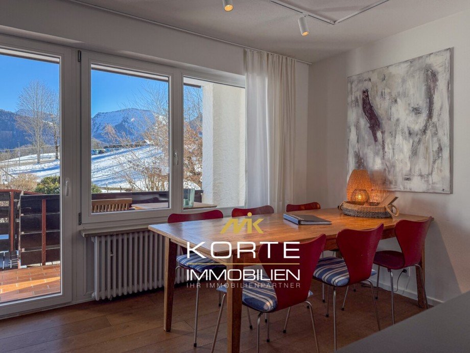 Essbereich Etagenwohnung Oberstaufen / Steibis