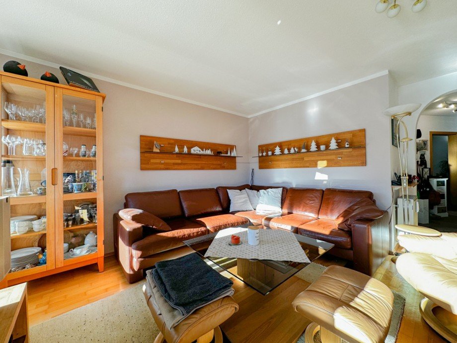 Wohnzimmer Maisonettewohnung Lindenberg im Allg�u