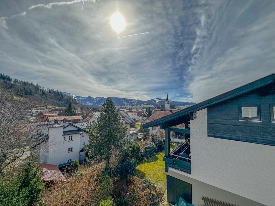 Aussicht Dachgeschosswohnung Oberstaufen
