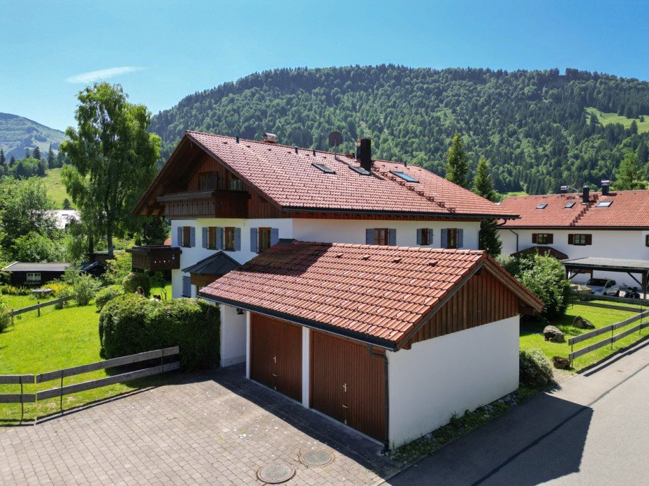 Hausansicht Etagenwohnung Oberstaufen / Steibis